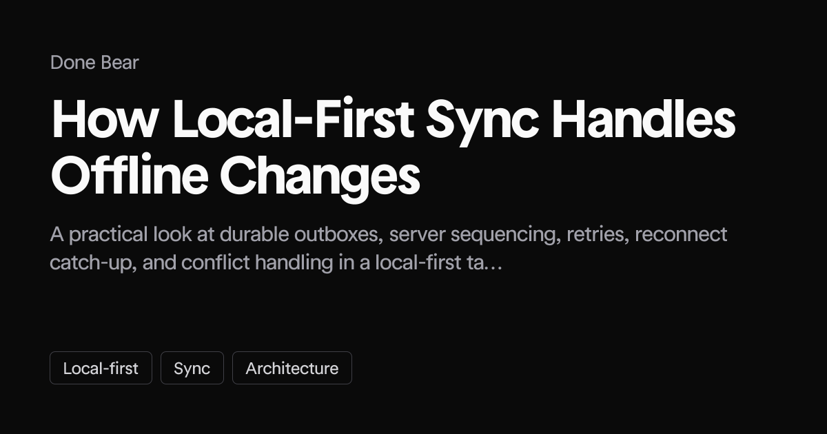 Done Bear - a local-first task manager with MCP, an API and a CLI logo